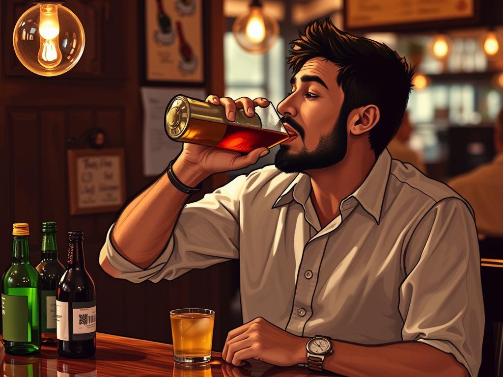 drinking manфото