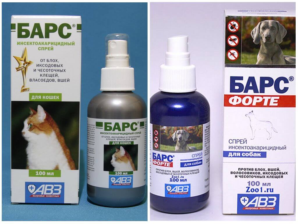 Спрей Барс от блох для кошек и собак
