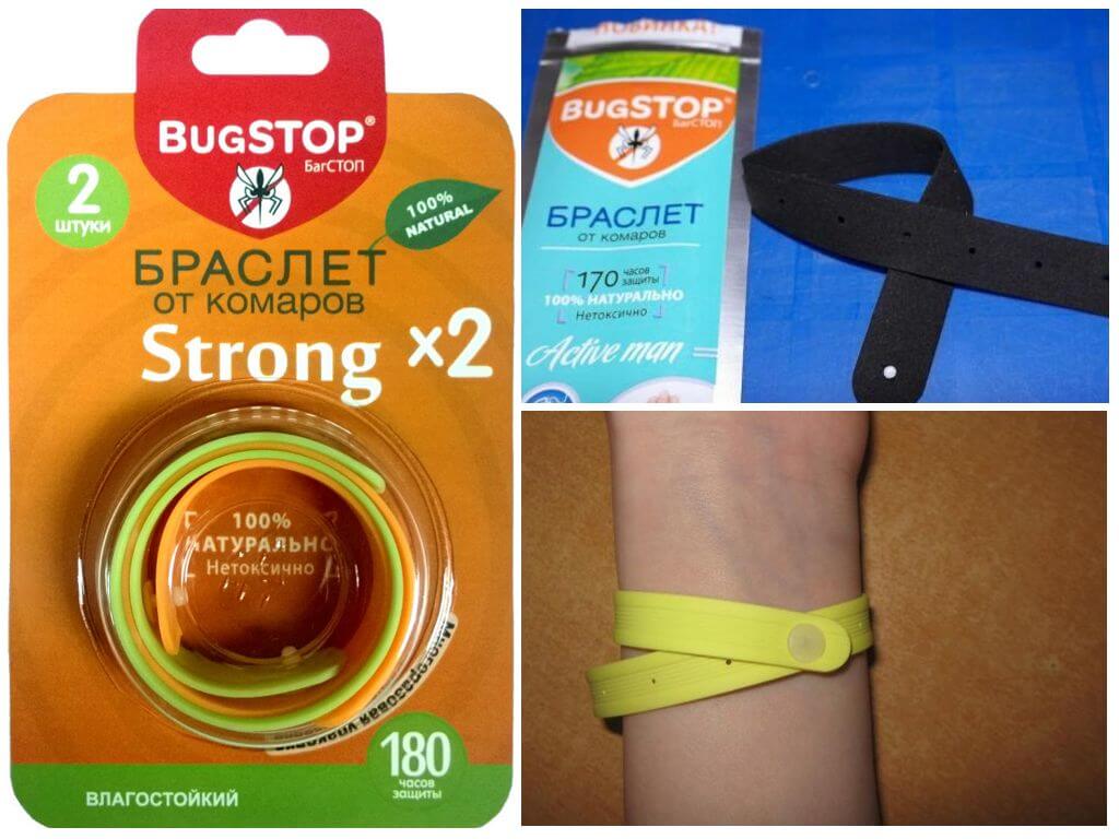 Модели браслетов марки Bugstop