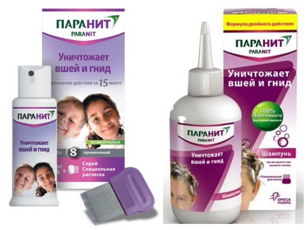 Спрей и шампунь Паранит