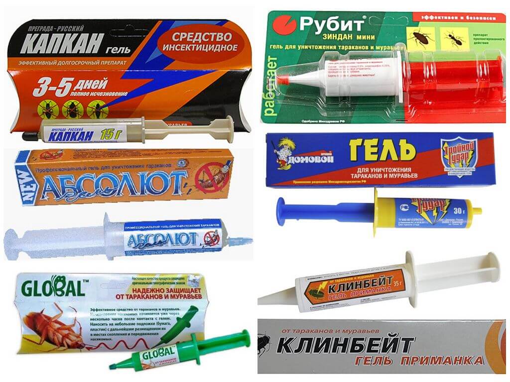 Гели в шприцах от прусаков