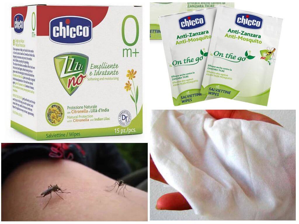 Одноразовые салфетки от комаров Chicco