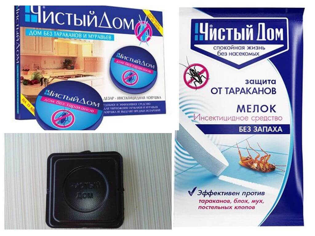 Мелок и ловушки Чистый Дом от тараканов