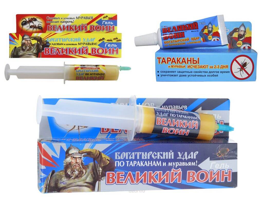Гель Великий воин от муравьев и тараканов